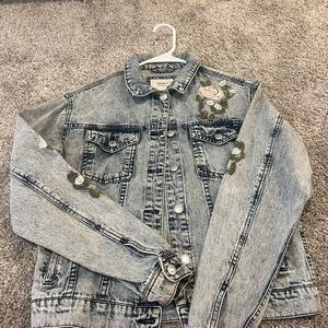 Denim Embroidered Jacket